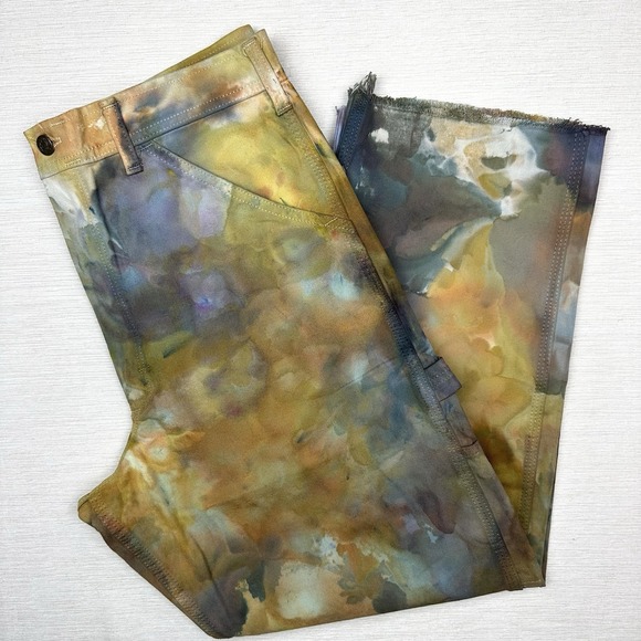 1 of 1 Stan Ray Riverside Tool & Dye Painter Carpenter Pants Women 33x27.5 Multi - Picture 2 of 12